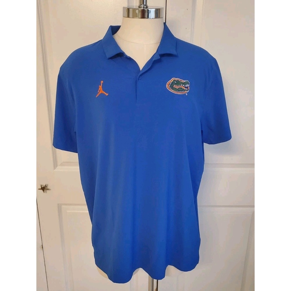 Jordan Florida Gators Dri-Fit GameDay Polo Shirt Blue - Team Exclusive - Large